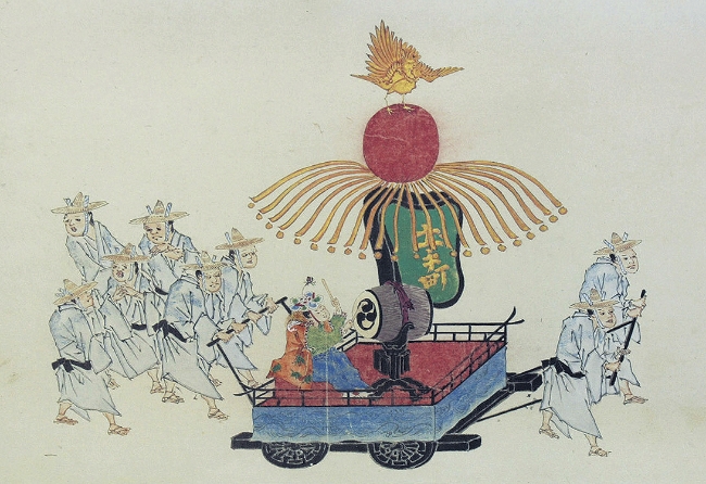 紙本著色 弘前八幡宮祭礼図巻