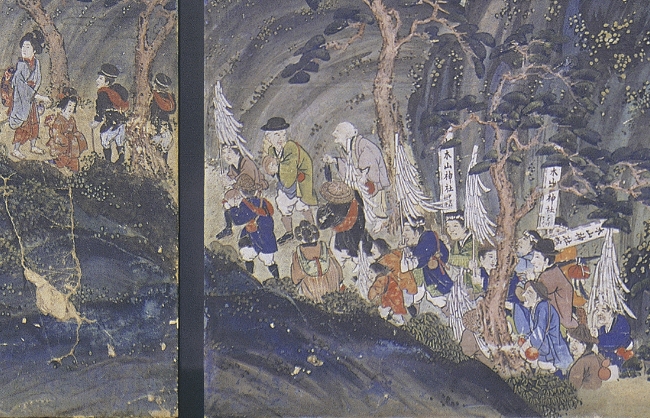 襖絵の一部を拡大