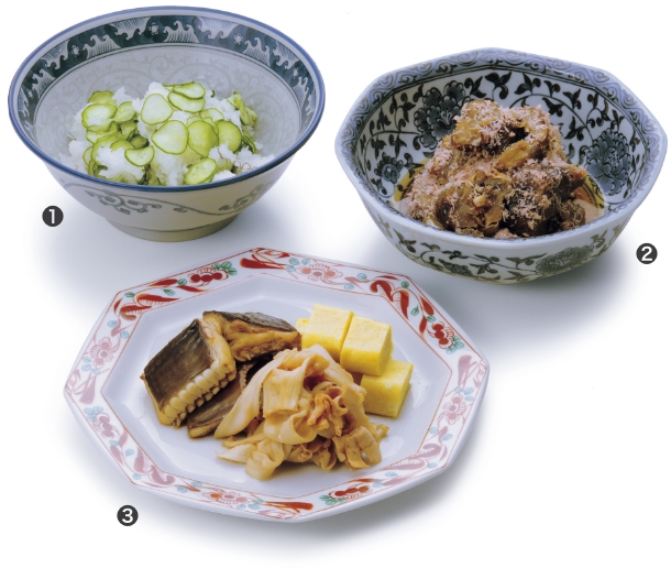 金木屋」の別荘柱立ての際の職人へのまかない料理。